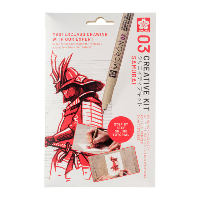 Sakura -  Tekenset creative kit samurai