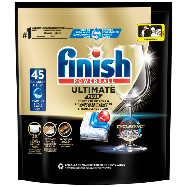 Finish - Geschirrspüler Tablets Finish E Plus 45st