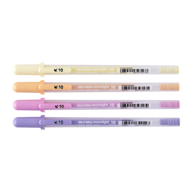 Sakura - Gel Writer Gelly Roll Moonlight 10 Rise lot de 4 couleurs