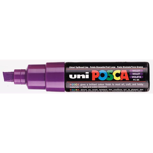 Posca - Verfstift posca pc8k b schuin paars