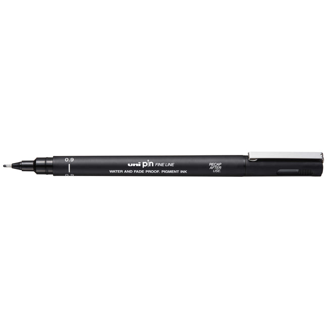 Uni-ball -  Fineliner pin 0.9mm zwart