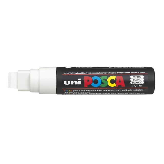 Posca - Paintmarker Uni PC17K extra breites Rechteck weiß