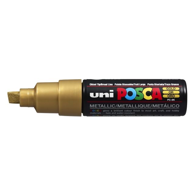 Posca -  Paintmarker Uni  PC8K breed schuin goud