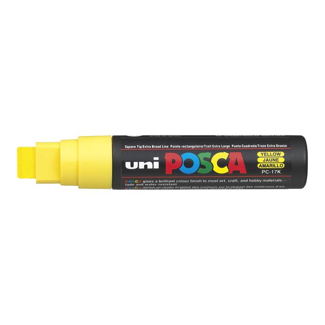 Posca - Verfstift posca pc17k eb rechthoek geel