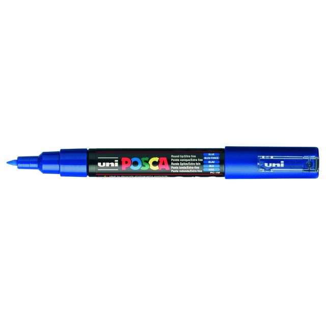 Posca - Marqueur Uni PC1MC extra fin bleu foncé