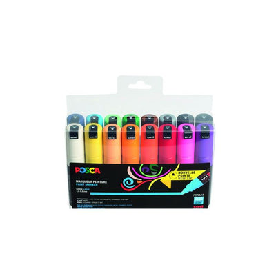 Posca -  Paintmarker uni  pc7m b 16st assorti