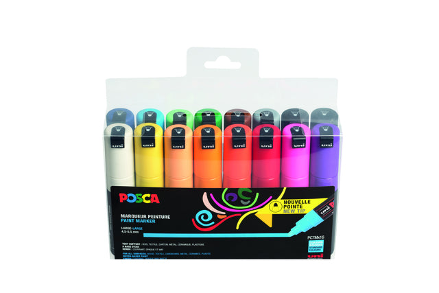 Posca - Paintmarker Uni PC7M large assorti lot de 16 pièces