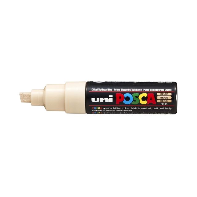 Posca - Marqueur Uni PC8K diagonale large beige
