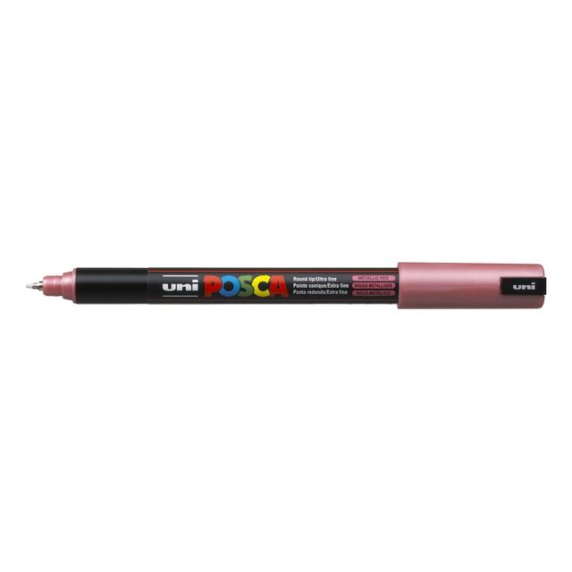 Posca - Marqueur Uni PC1MR extra fin rouge métallisé