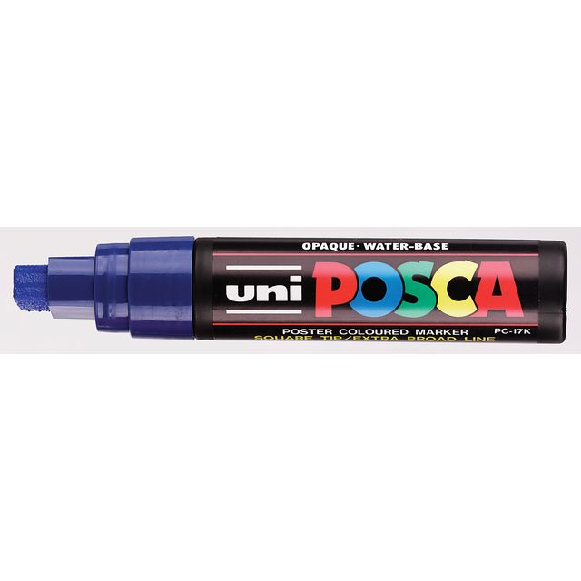 Posca - Paintmarker Uni PC17K extra breites Rechteck dunkelblau