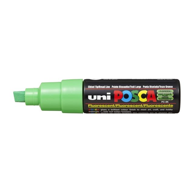 Posca -  Paintmarker Uni  PC8K breed schuin fluor groen