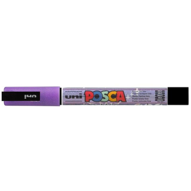 Posca -  Paintmarker Uni  PCfijn glitter paars