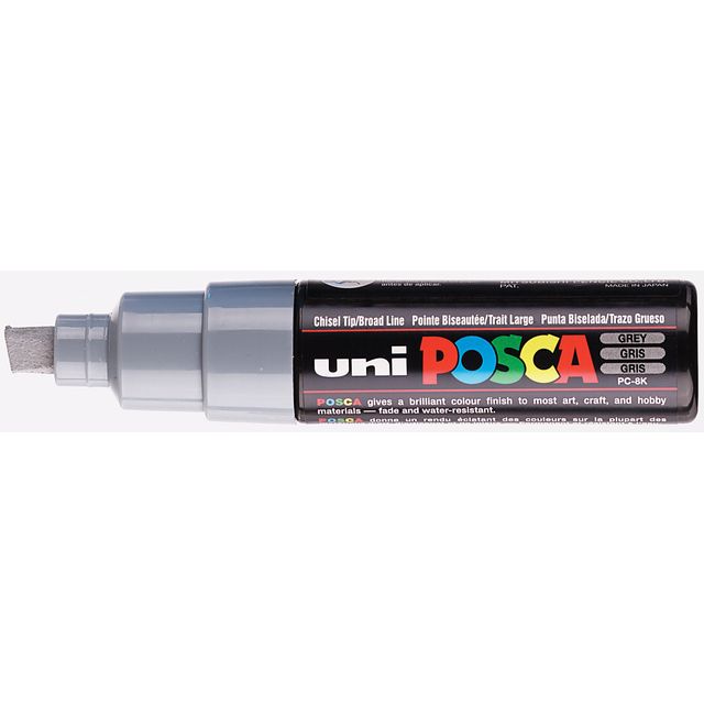 Posca - Paintmarker Uni PC8K breit diagonal grau