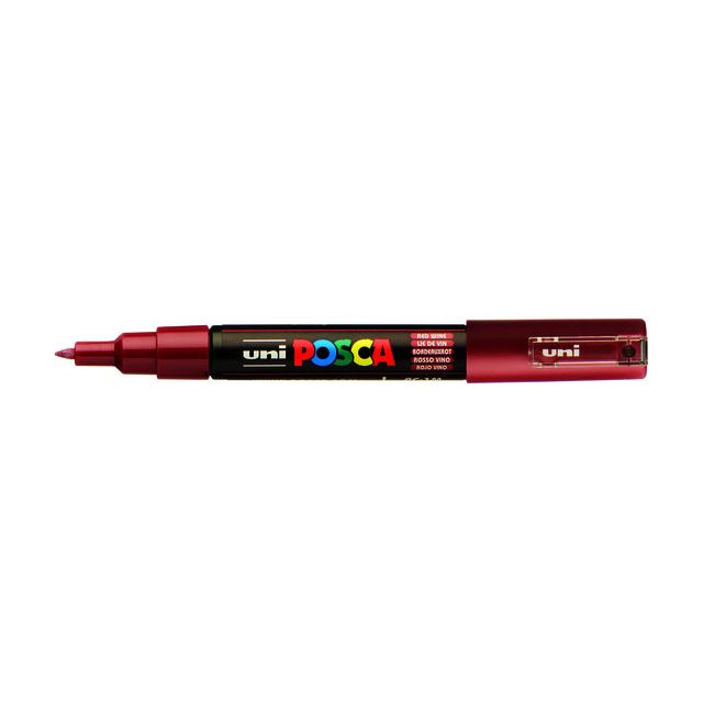 Posca - Verfstift  pc1mc ef wijnrood