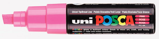 Posca - Marqueur Uni PC8K diagonale large rose