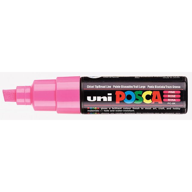 Posca - Marqueur Uni PC8K diagonale large rose