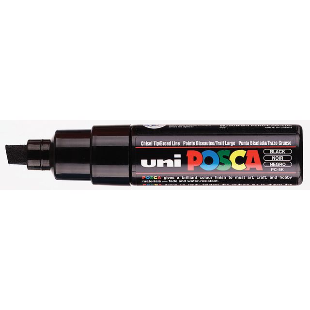 Posca -  Paintmarker uni  pc8k b schuin zwart
