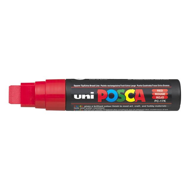 Posca - Verfstift  pc17k eb rechthoek rood