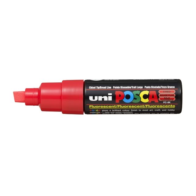 Posca - Paintmarker Uni PC8K breit diagonal fluorrot