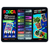 Posca - Paintmarker Uni Pop Colors coffret métal assorti de 20 pièces