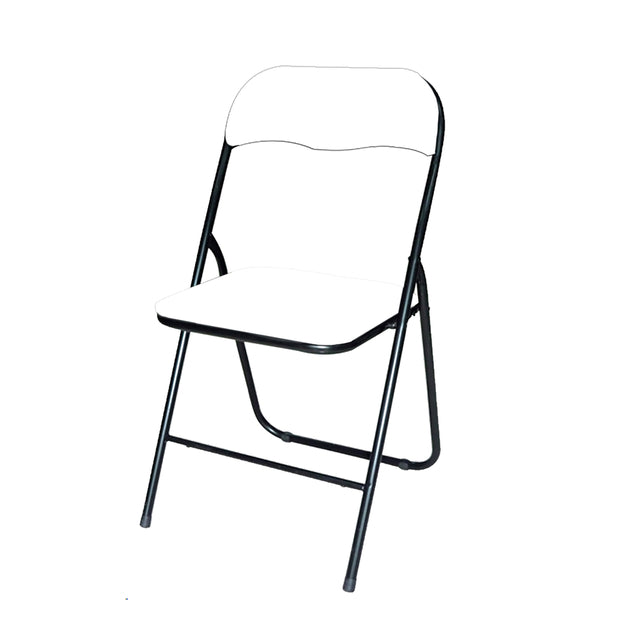 BRASQ - Klappstuhl FC100 Weiß-Schwarz