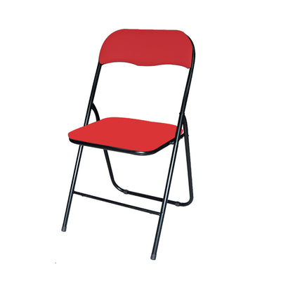 BRASQ - Klappstuhl FC100 rot-schwarz