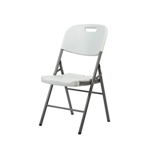 BRASQ - Chaise pliante FC200 blanc-inox