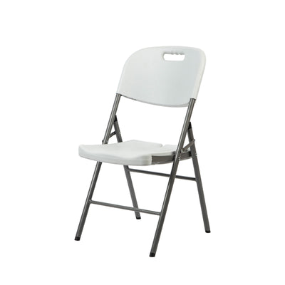 BRASQ - Chaise pliante FC200 blanc-inox