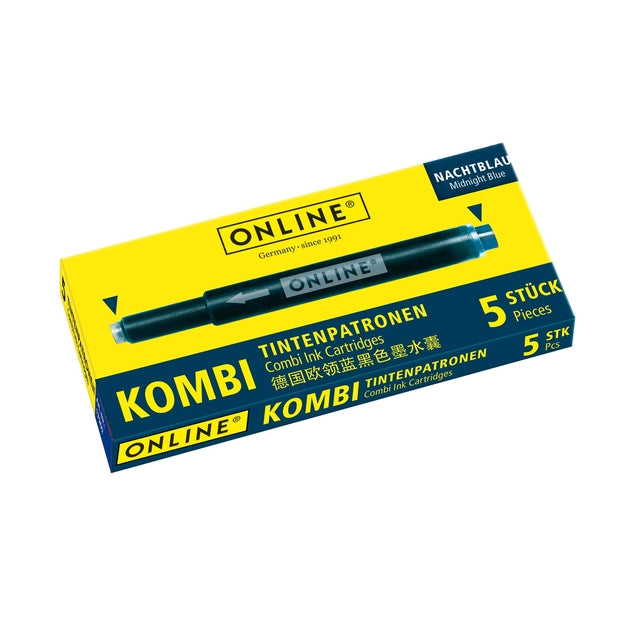Quantore - Cartouche d'encre Online Kombi bleu nuit boite de 5 pièces