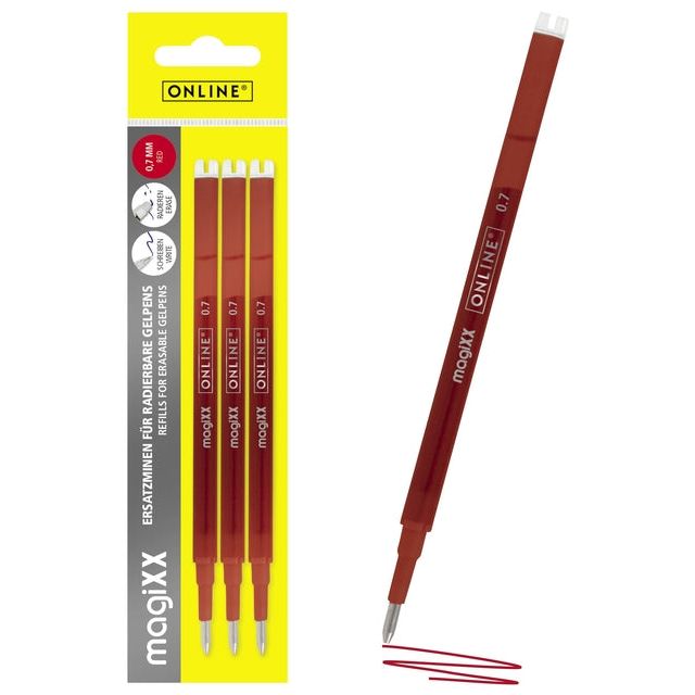 Quantore - Gelenwriter remplissant en ligne MAGIXX 0,7 mm 3e rouge