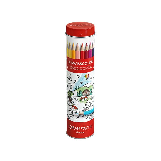 Caran d'Ache - Farbstift Caran d'Ache Swisscolor 18 Farben