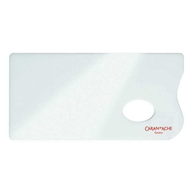 Caran d'ache -  Verfpalet  plexiglas 26x13cm wit