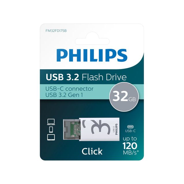 Philips - USB 32 Go USB -C Click Shadow G