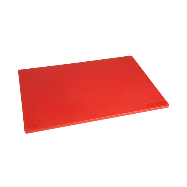 Hygiplas - Planche à découper LDPE 450x300x10 mm rouge