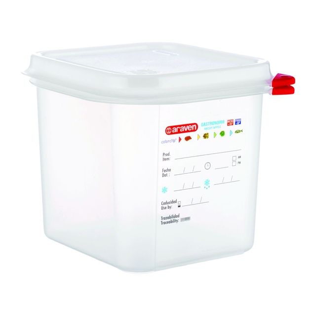 Araven - Boîte alimentaire gn 1/6 avec couvercle 2600 ml