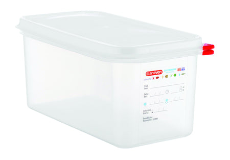 Araven - Boîte alimentaire GN 1/3 avec couvercle 6 litres 4 pièces