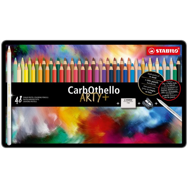 Stabilo -  Kleurpotloden CarbOthello kalkpastel assorti blik à 48 stuks