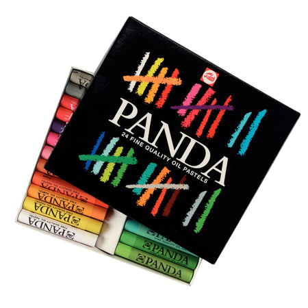 Talens Panda - Panda pastel à l'huile ensemble de 24 couleurs | 6 pièces