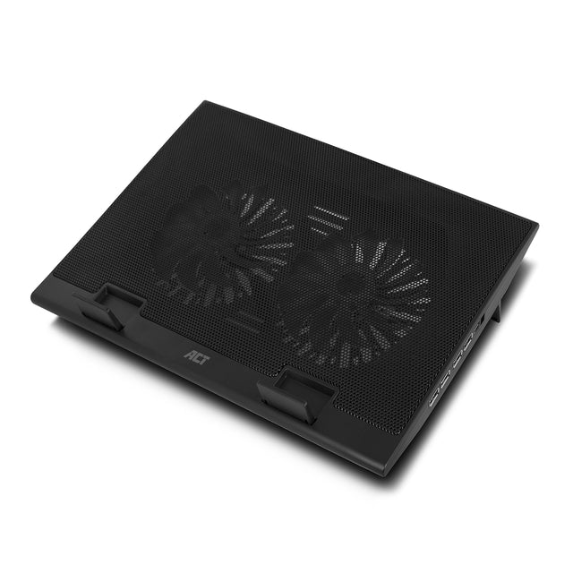 ACT -  Laptopstandaard ventilator hoogte verstelb 4-p hub