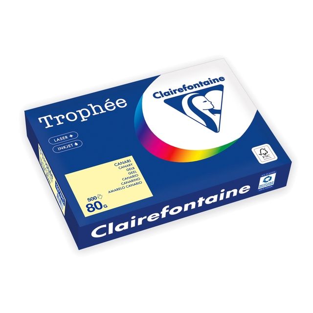 Trophee - Kopierpapier Trophée A4 80gr gelb 500 Blatt
