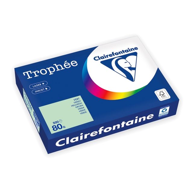 Clairefontaine - Kopierpapier Trophée A4 80gr grün 500 Blatt