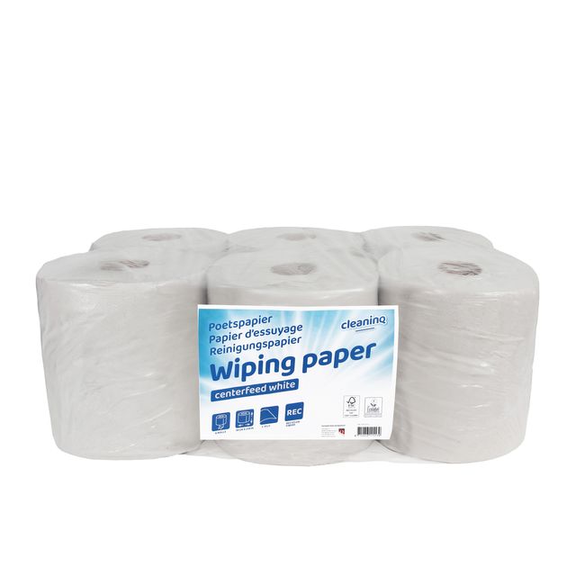 Cleaninq -  Poetspapier  m2 6x270m wit