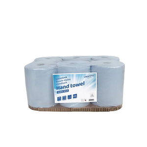 Cleaninq - Rouleau de serviettes Matic 2 couches 21cmx150m bleu