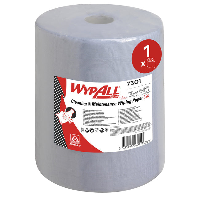 Wypall - Poetsrol L20 325 mmx190m 500vell Blue 7301