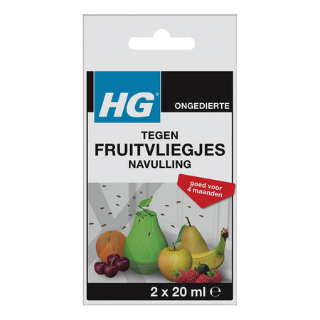 HG -  Fruitvliegjesval  x navulling 2x20ml | 6 stuks