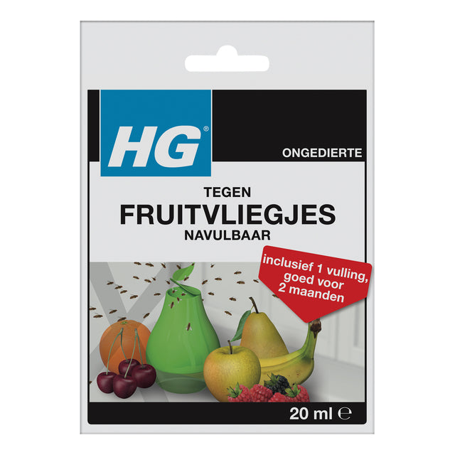HG - Piège à mouches des fruits X avec 1 recharge 20ml | 6 pièces