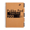 Pukka Pad -  Projectboek Pad Kraft A4 lijn 5-tabs 200 pagina's 80gr