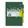 Pukka Pad -  Projectboek recy b5 lijn 200pag 80gr gn | 3 stuks