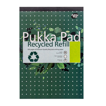 Pukka Pad -  Schrijfblok a4 lijn 4-gaats 100 vel 80gr