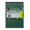 Pukka Pad - Bloc-notes Bloc-notes Ligne A4 recyclée 4 trous 100 feuilles 80gr